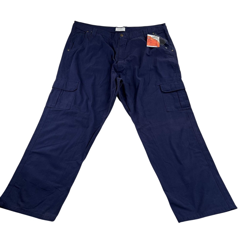 Insect Shield Repellent Cargo Pants Mens 46R NWT Navy Blue Workwear Outdoor Hike